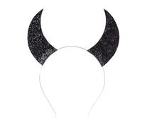 Freebily Kids Shining Devil Horn Headband Headwear for Halloween Carnival Masquerade Photography Black One Size