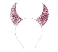 Freebily Kids Shining Devil Horn Headband Headwear for Halloween Carnival Masquerade Photography Pink One Size