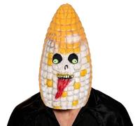 Freebily Latex Helmet for Adult Cosplay Props Realistic Rubber Fruit Head Masks Face Porous Comical Corn One Size