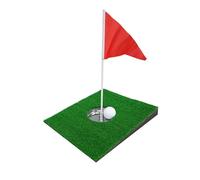 Freebily Mini Golf Putting Disc Mat - Portable Synthetic Green, Slope Hole Cup Trainer, Easy Storage Indoor/Outdoor Green One Size
