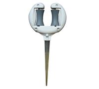 Freebily Multifunctional Garden Hose Stand Water Pipe Guide Garden Watering Hose Spike Positioning Ducter White One Size