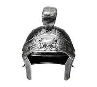 Freebily Plastic Medieval Roman Warrior Knight Helmet Spartan Gladiator Cosplay Helmet for Halloween Stage Performance Silver C One Size