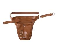Freebily PU Leather Multi-Tool Waist Pouch | Heavy-Duty Electrician Carpenter Organizer Belt with Loops for Tools Brown One Size
