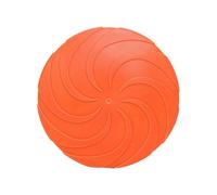 Freebily Soft Flying Disc Toys for Medium Large Dogs Durable Flyer for Pets Safe Lightweight Toy for Training Fetch Orange 21.5cm