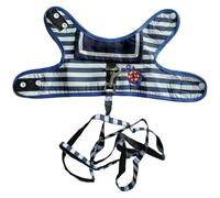 Freebily Soft Mesh Cat Vest Harness and Leash Set Puppy Padded Harnesses No Pull Escape Proof Vest for Cats Dogs Blue XL