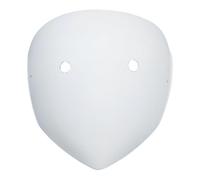 Freebily Striking White Bullet Shape Full Face Mask Complete Face Coverage for Halloween Costumes Masquerade Balls Type B One Size