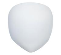 Freebily Striking White Bullet Shape Full Face Mask Complete Face Coverage for Halloween Costumes Masquerade Balls Type A One Size