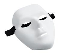 Freebily Unisex Spooky Scary Face Mask Lightweight Breathable for Halloween Parties Street Dance Battles Cosplay Events White Man One Size