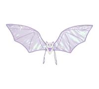 Freebily Vampire Bat Cosplay Wings Glossy Devil Wing Halloween Party Dress-up Accessories Purple 2 One Size