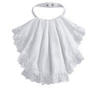 Freebily Vintage Victorian Steampunk Faux Collar Ruffle Colonial Lace Necktie Jabot White A One Size