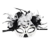 Freebily Women Masquerade Mask Mexican Day Of The Dead Eyemask for Halloween Masque Fancy Dress Up Accessories Type B One Size
