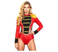 Freebily Women One-piece Rompers Ring Master Carnival Outfit Red XL