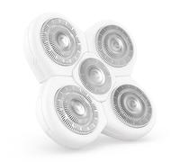Freebird FlexSeries BodySmooth Rotary Blade Refill for Women - Gentle Shave for Sensitive Skin, 5 Contouring Heads, 50+ Shaves, Mess-Free Cleanup