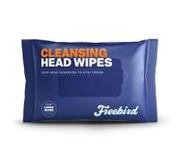 Freebird Head & Body Towelette Wipes for Men - 10ct Large, Rinse-Free Head Towel, Flushable, pH-balanced, Showerless, Perfect for Gym, Camping, Anti-Shine with Natural Aloe, Eucalyptus, Witch Hazel
