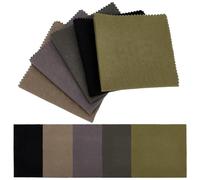 FREEBLOSS 10PCS 9.8"x 9.8" Sashiko Fabric 100% Natural Cotton Hand-Dyed Needlework Fabric Squares for Quilting Supplies, Patchwork, Sewing, Home Decor with 5 Solid Colors