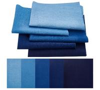 FREEBLOSS 10Pcs Sashiko Fabric Sashiko Mending Kit Patchwork Cotton Quilt Fabric Pre-Cut for Sewing Quilting Supplies Fabrics Squares 9.84 * 9.84''