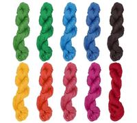 FREEBLOSS 10pcs Sashiko Thread Cotton Embroidery Floss 10 Color*50m