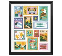 FREEBLOSS 11CT Cross Stitch Kits Stamp Collage Stamped Cross Stitch Wall Painting Craft Kit Embroidery Starter Kits for Adult Beginners with Instruction 15.7x19.7inch