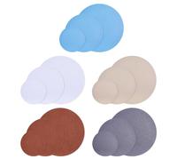 FREEBLOSS 15Pcs 3 Sizes Felt Circles Embroidery Hoop Backing for Finishing Embroidery Hoops 5 Colors Round Embroidery Backing for Christmas Ornaments DIY Handy Sewing Craft 4/6/8Inch