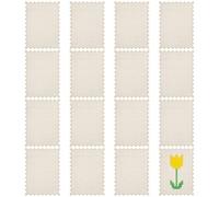 FREEBLOSS 16Pcs Cross Stitch Blanks Wooden Blanks for Embroidery Cross Stitch Supplies for Stitching Practice Wood Embroidery Fabric Chips, 2.6"x3.5"