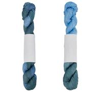 FREEBLOSS 2 Pcs Sashiko Thread 2 x 100M 100% Cotton Sewing Thread Blue Embroidery Floss for Hand Sewing Thick Threads for Quilting, Embroidery, Sashiko Kit Supplies