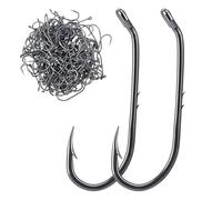FREEBLOSS 200Pcs Live Shrimp Hook Bait Holder Double Barbed Fishing Hooks Saltwater Freshwater Inline Fish Hooks Replacement for Fishing Gear