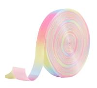 FREEBLOSS 25Yds Pastel Velvet Ribbon Rainbow Satin Ribbon Multicolor Ribbons for Gift Wrapping Wedding Birthday Party Decoration Making Hair Bows 1 Inch Wide