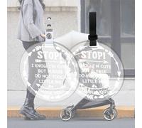 FREEBLOSS 2Pc Baby Sign Don't Touch Baby Sign Stroller Tag No Touching Baby Sign Arrow Stroller Tag Baby Car Safety Signs Please Don't Touch Baby Sign