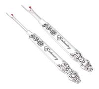 FREEBLOSS 2Pcs Metal Seam Rippers for Sewing Carved Handle Stitch Ripper Stitch Puller Seam Ripper Tool Seam Ripper and Thread Remover for Crafting Removing Threads Tools
