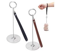 FREEBLOSS 2Pcs Portable Wrist Yarn Holder with Wrist Strap Yarn Spinner Wrist Yarn Ball Holder Yarn Baller for Crocheting Yarn Organizer Storage Knitting Accessories for Craft Lover