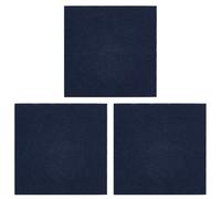 FREEBLOSS 3pcs Sashiko Fabric Squares Sashiko Mending Kit Patchwork Cotton Quilt Fabric Pre-Cut Cotton Sewing Cloth for Sewing Quilting Supplies 7.87x7.87/20x20cm Dark Blue