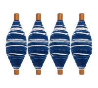 FREEBLOSS 4 Pcs Blue Cotton Sashiko Thread, 15m Each, Sewing & Embroidery