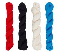 FREEBLOSS 4 Pcs Sashiko Thread in 4 Colors Sashiko Skein 4 * 100 M Pure Cotton Embroidery Thread Japanese Sashiko Thread Quilting & Embroidery Sashiko Kit