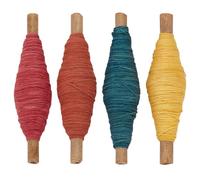 FREEBLOSS 4 Pcs Sashiko Thread Sashiko Kit Sashiko Skein 38 Yards*4 Colors Natural Plant Dyed Sashiko Cotton Embroidery Thread Japanese Quilting & Embroidery Sashiko Kit Supplies