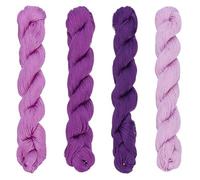 FREEBLOSS 4 Pcs Sashiko Thread Sashiko Skein 100M*4 Colors Purple