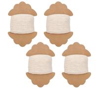 FREEBLOSS 4 Pcs Sashiko Thread Sashiko Skein 218 Yards White Cotton Embroidery Thread Japanese Quilting & Embroidery Sashiko Kit Supplies Sewing Thread Sashiko Thread Card Rolls Set