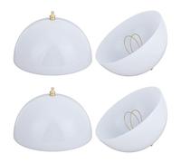 FREEBLOSS 4Pcs Clip-on Dome Shade Clip On Lamp Shade Lamp Shades for Table Lamps Light Shades for Ceiling Lights for A-Type Bulb Indoor Location Light Fixtures 7.75" Diameter x 4.75" Height