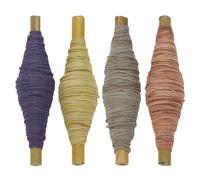 FREEBLOSS 4Pcs Sashiko Thread Skein 35 Yards*4 Colors Cotton Sewing Thread Embroidery Skein Japanese Quilting & Embroidery Sashiko Kit Supplies Natural Colors