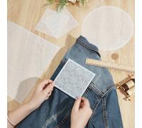 FREEBLOSS 5pcs Sashiko Stencils Round Pattern Sashiko PET Templates Japanese Embroidery Patterns 3 Sizes Drawing Line Template for Coasters Tea Mat Quilting Sewing Supplies