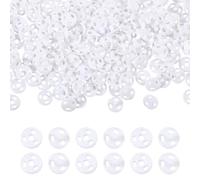 FREEBLOSS 60 Set 4mm Tiny Snap Closures White Snap Buttons Mini Plastic Doll Buttons Snaps for Sewing Doll Clothes