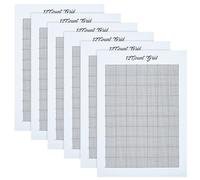 FREEBLOSS 6Pcs 12CT Water Soluble Cross Stitch Graph Paper Dissolvable Embroidery Transfer Paper 8.3x11.7 Cross Stitch Blanks for Clothing Embroidery Repair