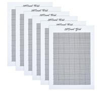 FREEBLOSS 6Pcs 20CT Water Soluble Cross Stitch Graph Paper Dissolvable Embroidery Transfer Paper 8.3x11.7 Cross Stitch Blanks for Clothing Embroidery Repair