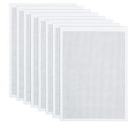 FREEBLOSS 8 Sheets Sashiko Water Soluble Embroidery Patterns 14CT Adhesive Hand Sewing Embroidery Stabilizers Water Soluble Stabilizer Stick and Stitch Paper for Hand & Machine