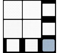 FREEBLOSS 8Pcs Sashiko Stencils Sashiko PET Template Dot Sewing Template for Hand Quilting Sashiko Patterns Templates Embroidery Stencils 2 Sizes 8.7’‘/5.5’‘