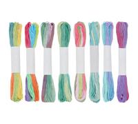 FREEBLOSS 8pcs Sashiko Thread 100% Cotton 8 * 20m(22yds) Japanese Quilting and Embroidery Flosses Colorful Sashiko Threads for Hand Sewing