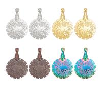 FREEBLOSS 8Pcs Yarn Thread Cutter Pendants Round Portable Yarn Cutter Tool 4 Colors Sewing Snips Thread Cutter Antique Thread Cutter Tool for Sewing