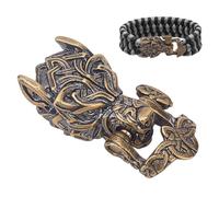 FREEBLOSS Brass Bracelet Buckle Adjustable Wolf Bracelet Clasps Lock Buckles Bracelet Shackles for DIY Bracelet Accessories Crafts Buckle for Bracelet Making Women Survival Bracelets DIY Accessories