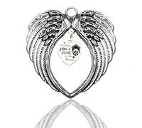 FREEBLOSS Memorial Baubles, Bereavement Gift Dad Memorial Ornaments Angel Wings, Christmas Tree Remembrance Decorations Bereavement Gift to Remember Loved Ones