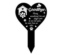 FREEBLOSS Memorial Stake, Acrylic Grave Stake Cemetery Markers for Graves Animal Footprints Pattern Cemetery Memorial Plaque for Garden Grave Decorations for Yard Outdoor