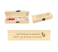 FREEBLOSS Pregnancy Annoucement Pregnancy Test Keepsake Box Baby Reveal to Husband Baby Reveal for Husband, "I Will Hold You" Style